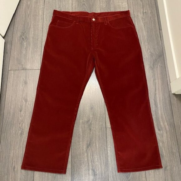 Loro Piana Men's Straight Leg Rust Cords Size US 40 - Picture 1 of 8